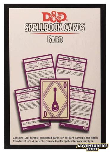 Spellbook Cards Bard Deck Back