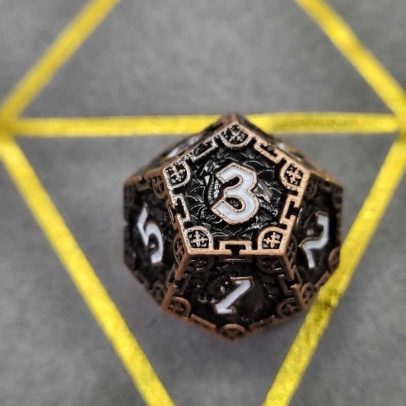 Metal Dragon Scale Bronze D12