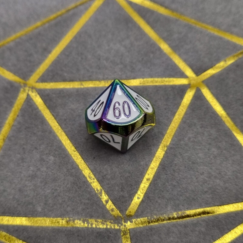 Rainbow Metal Dice D00