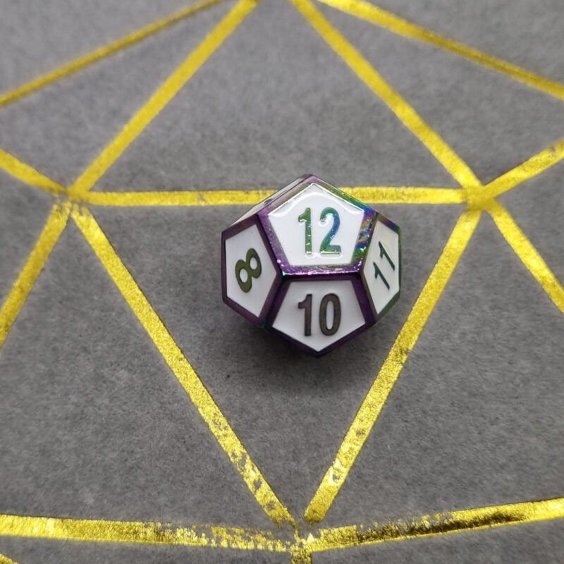 Rainbow Metal Dice D12